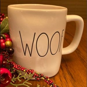 Rae Dunn Ceramic WOOF Mug